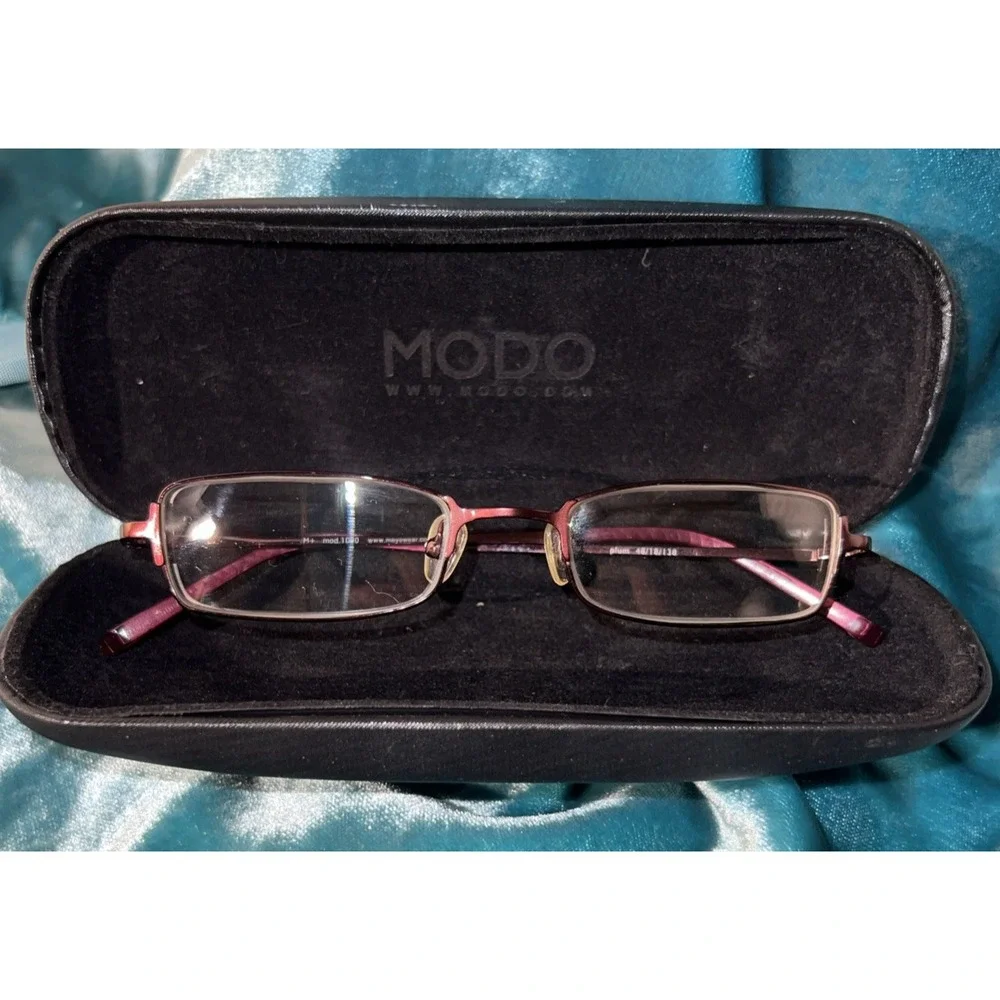 MODO Women's Plum Eyeglass Wire Frames w/ Case -‎ Mod.1090 48-18-138
